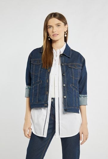 Jeansowa kurtka damska