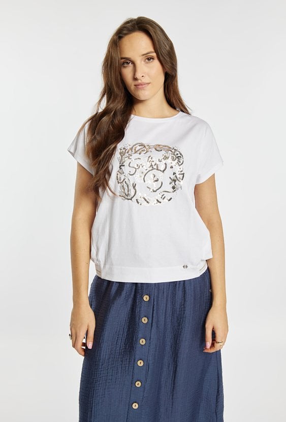 T-shirt z połyskiem