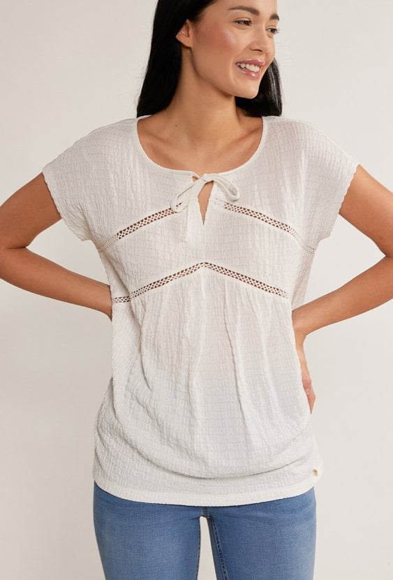 Bluzka damska z wiązaniem