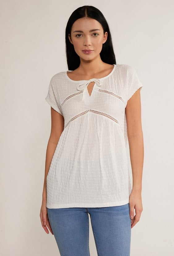 Bluzka damska z wiązaniem