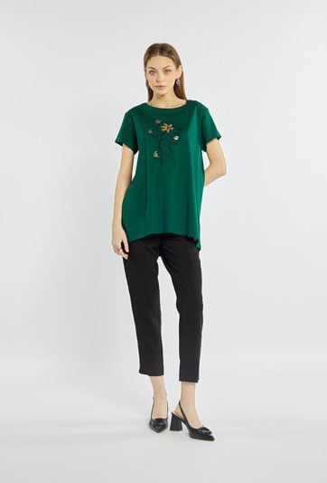 T-shirt o luźnym fasonie