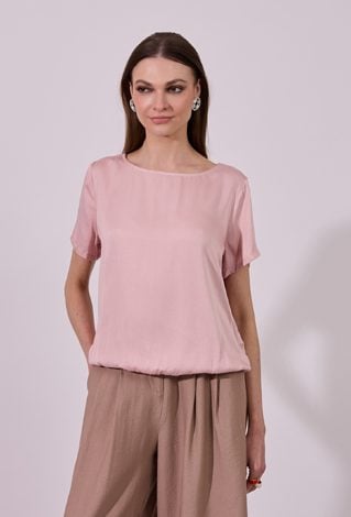 Gładka bluzka z wiskozy