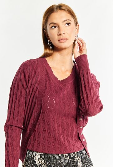 Krótki kardigan damski