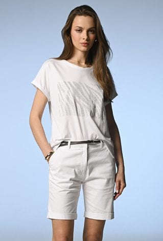 Bawełniane szorty z prostą nogawką