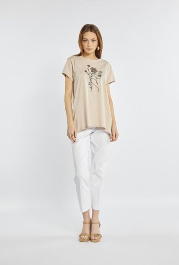 T-shirt o luźnym fasonie