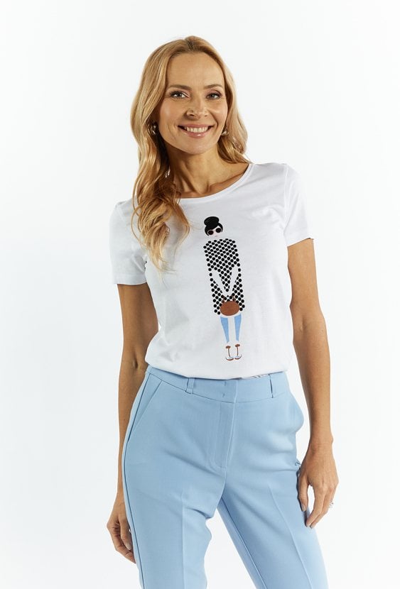 T-shirt damski z nadrukiem