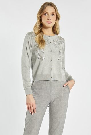 Elegancki sweter z połyskiem