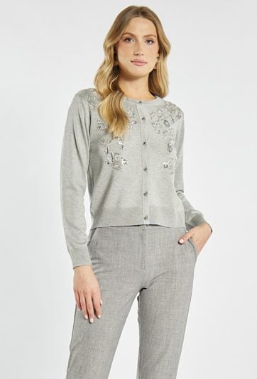 Elegancki sweter z połyskiem