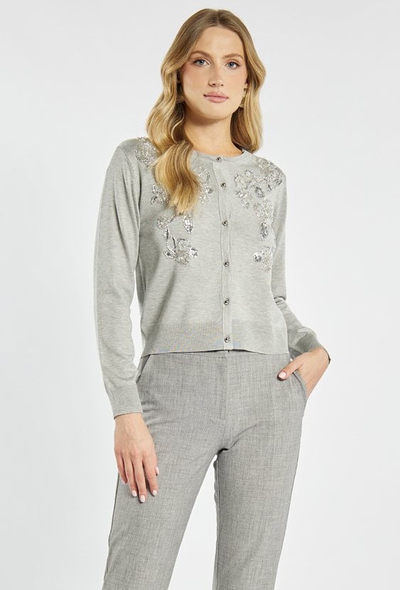 Elegancki sweter z połyskiem