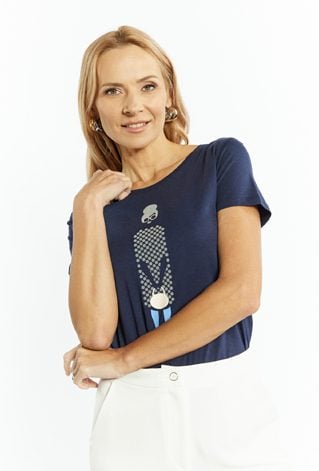 T-shirt damski z nadrukiem