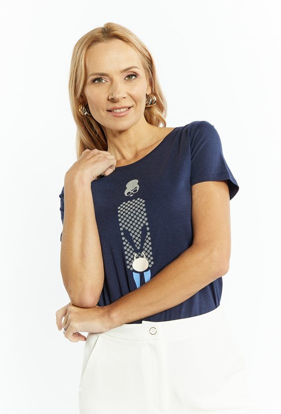 T-shirt damski z nadrukiem