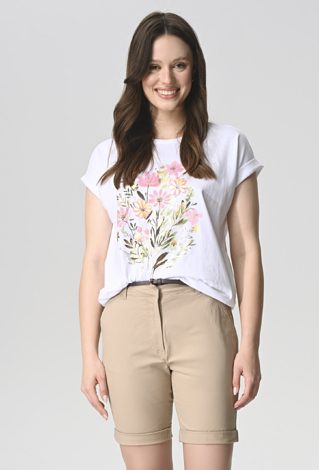 Bawełniane szorty z prostą nogawką