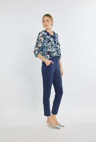 Eleganckie spodnie z paskiem