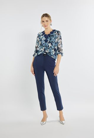 Eleganckie spodnie z paskiem