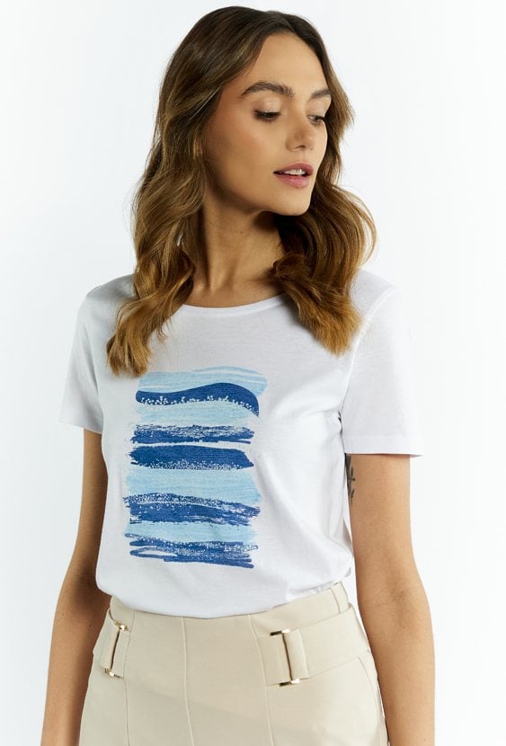 T-shirt damski z nadrukiem