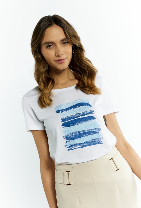 T-shirt damski z nadrukiem