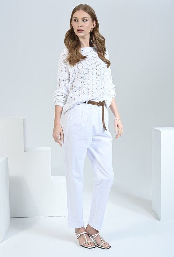 Białe cygaretki z bawełny