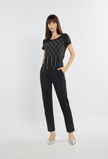 Eleganckie spodnie z paskiem