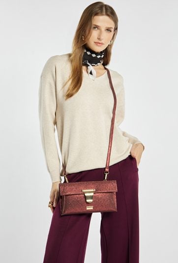 Torebka z subtelnym połyskiem