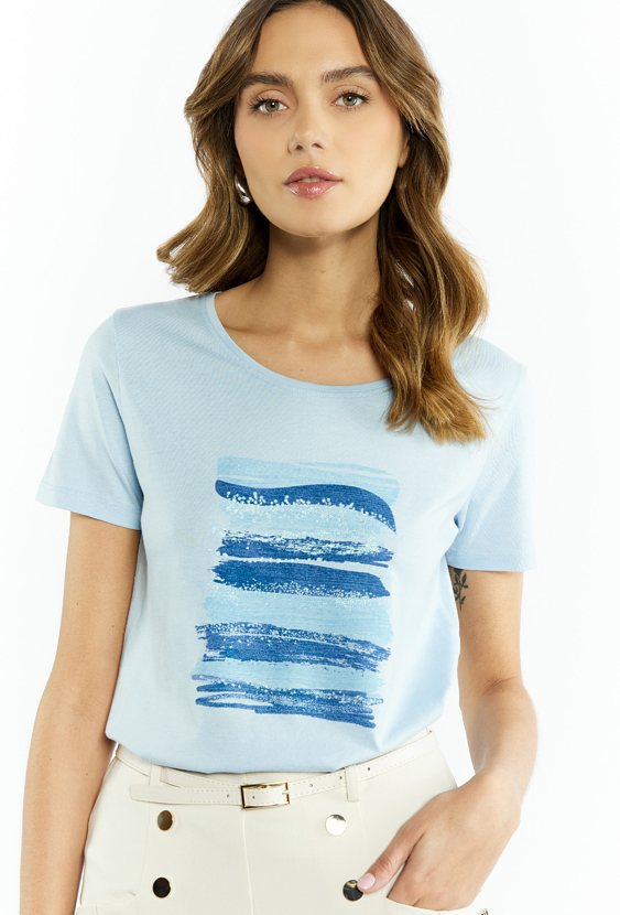 T-shirt damski z nadrukiem