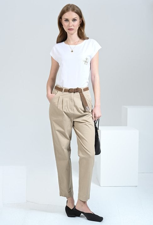 Beżowe cygaretki z bawełny