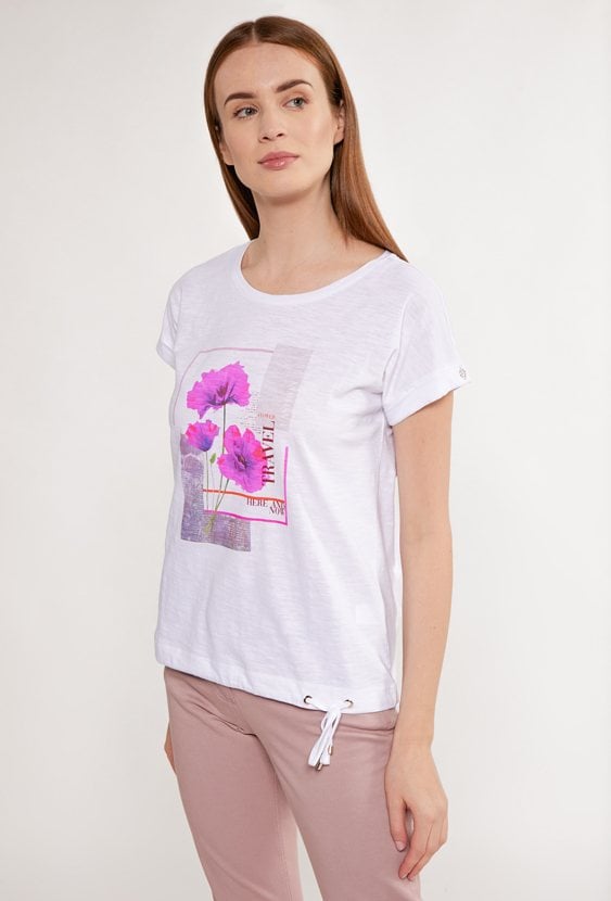 T-shirt damski z wzorem