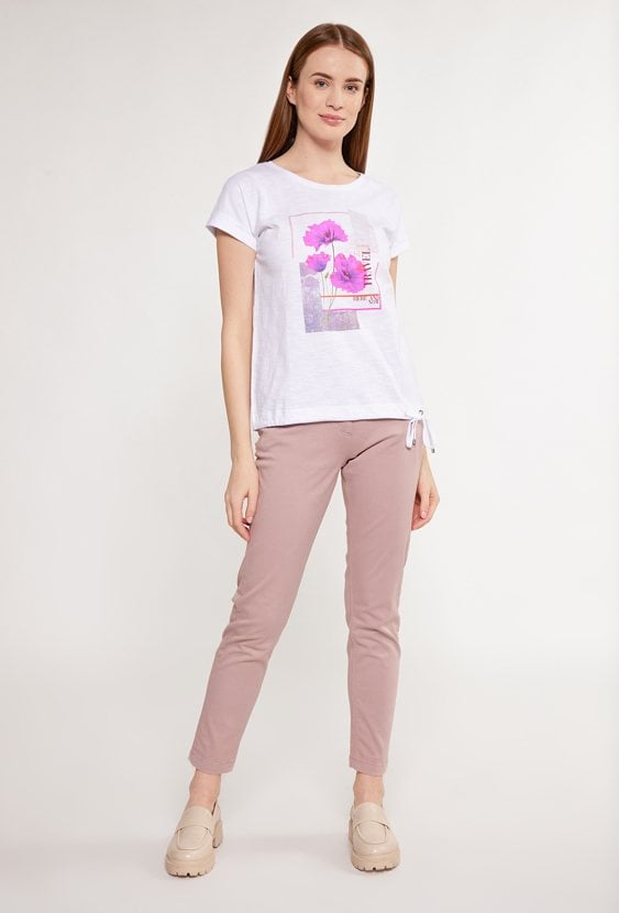 T-shirt damski z wzorem