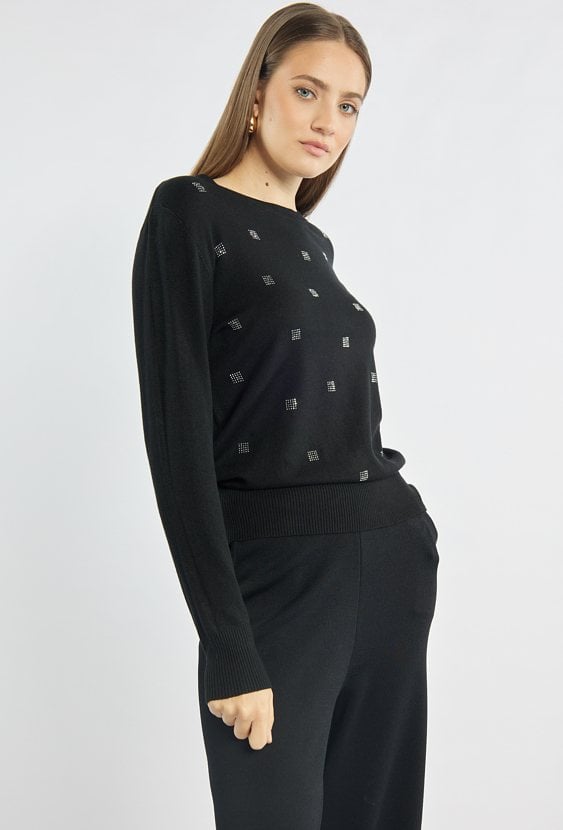 Sweter damski z dżetami