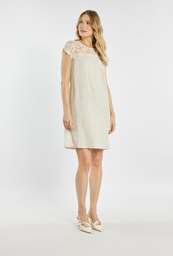 Mini sukienka z lnu