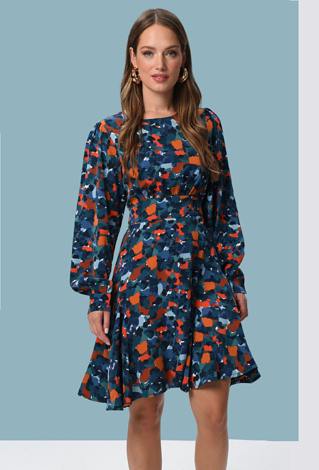 Krótka sukienka w print