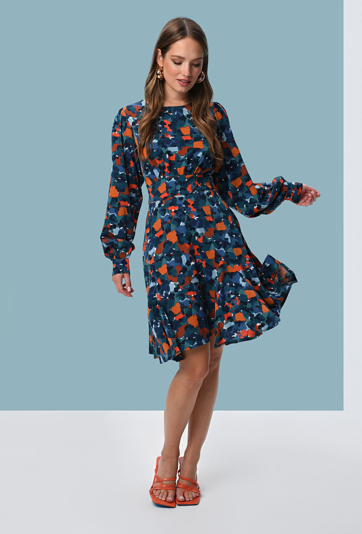 Krótka sukienka w print