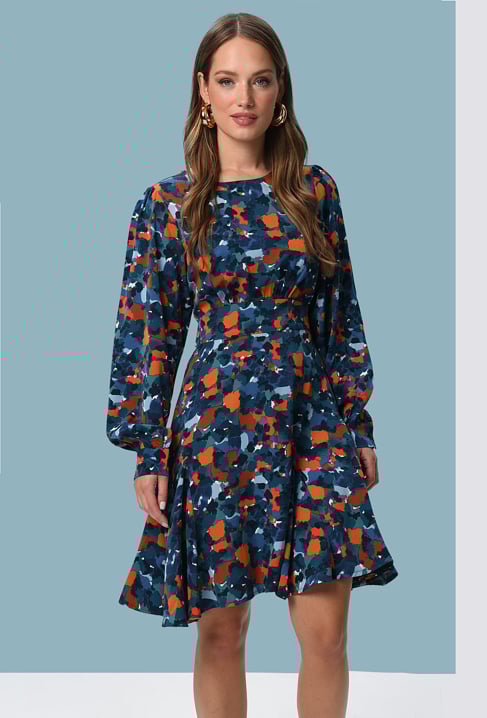 Krótka sukienka w print