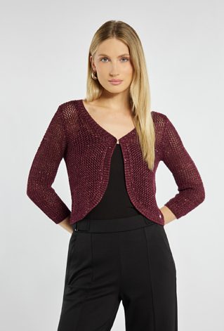 Sweter z delikatnym połyskiem