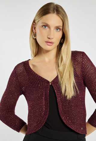 Sweter z delikatnym połyskiem