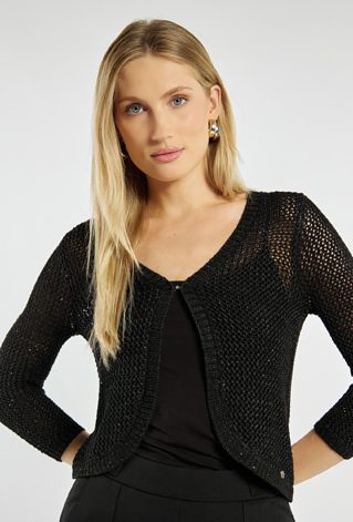 Sweter z delikatnym połyskiem