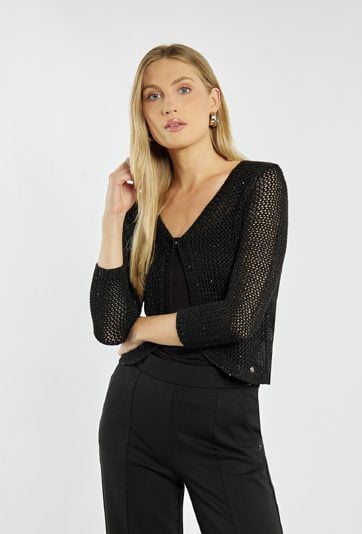 Sweter z delikatnym połyskiem