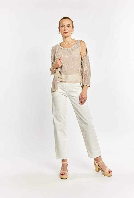 Siateczkowy top damski