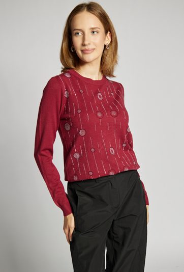 Sweter z połyskiem