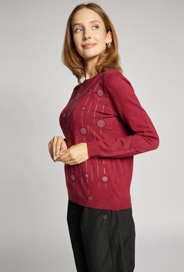Sweter z połyskiem