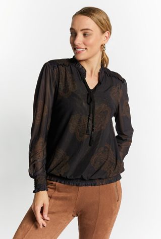 Elegancka bluzka damska z wzorem