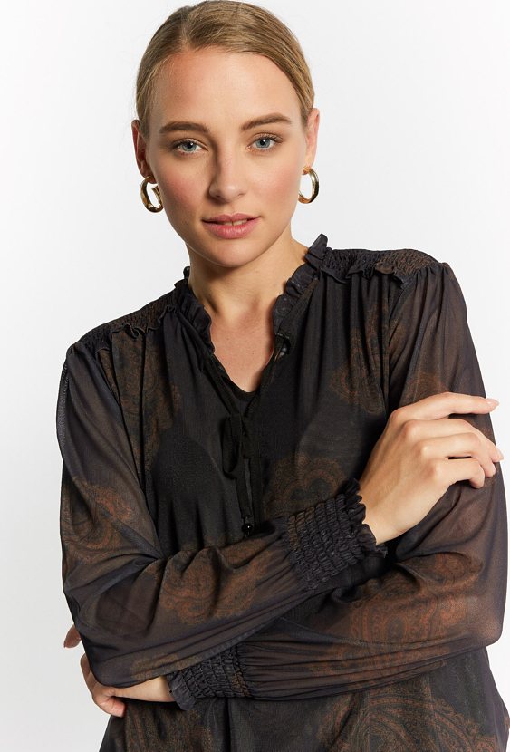 Elegancka bluzka damska z wzorem