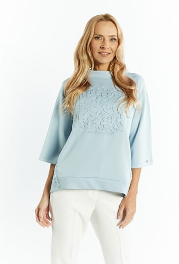 Bluza damska z wypukłym nadrukiem