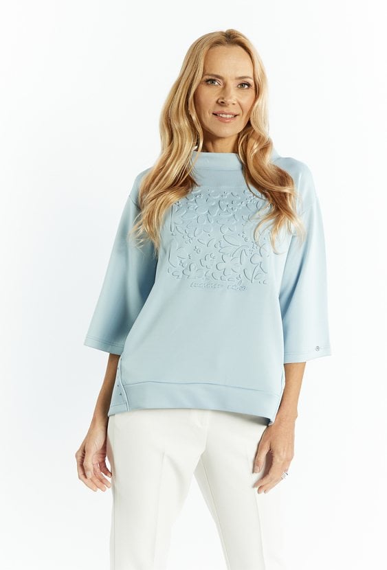 Bluza damska z wypukłym nadrukiem