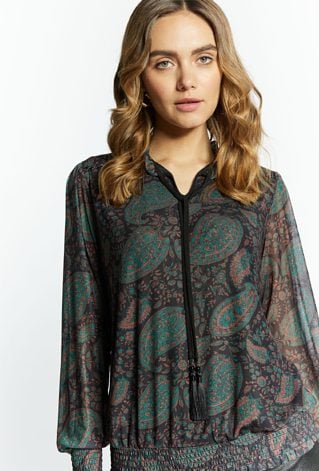 Elegancka bluzka damska z wzorem