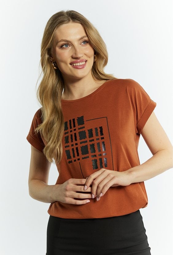 T-shirt damski z nadrukiem
