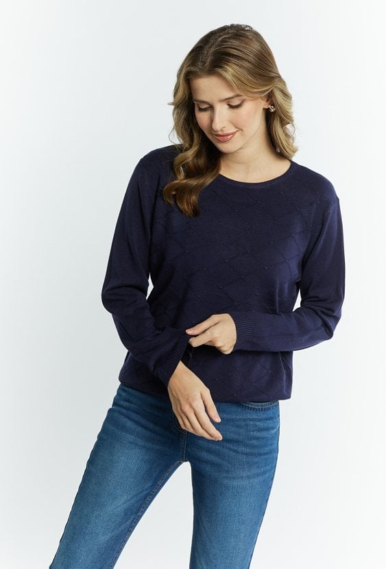 Wiskozowy sweter damski