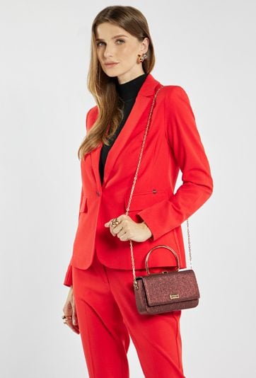 Połyskująca torebka damska