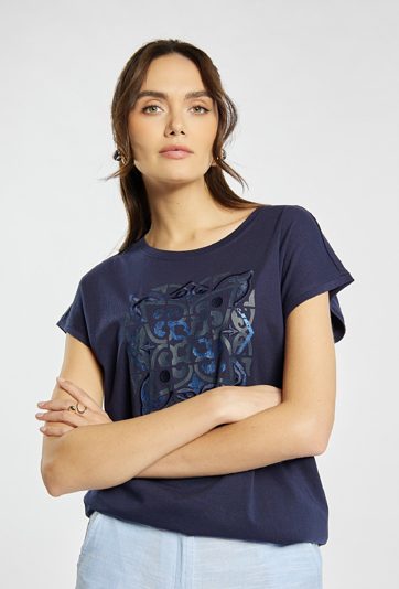 T-shirt damski z nadrukiem