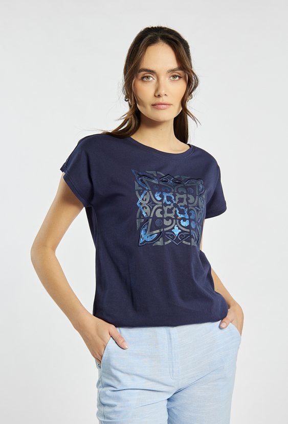 T-shirt damski z nadrukiem