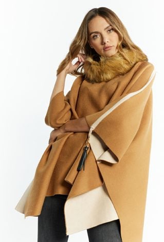 Sweter damski z futerkiem